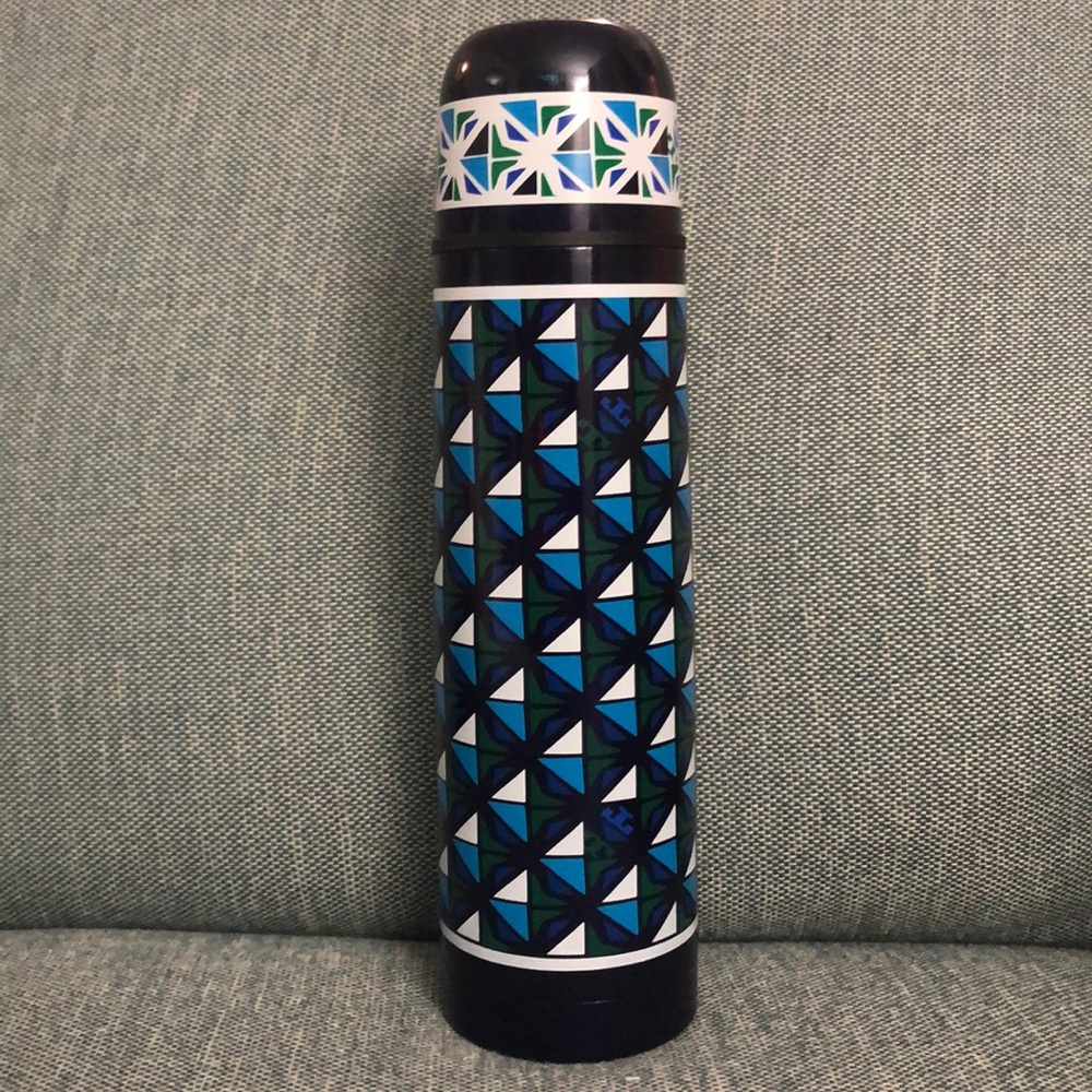 NWOT Tory Burch thermos, blue/green